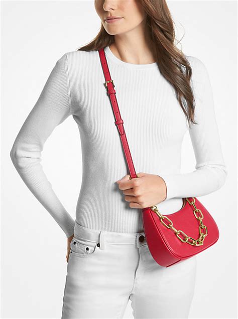 Cora Medium Pebbled Leather Shoulder Bag 